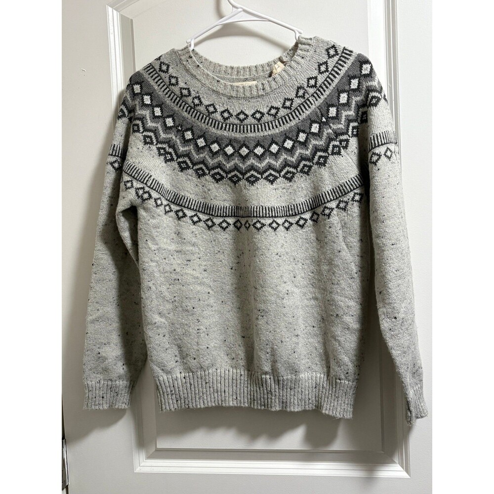 Weatherproof Vintage Sweater Women's Size S Light Grey‎ Crew Neck Pre-owned EUC